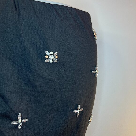 JULES & LEOPOLD Women's Black Embellished Knit Skirt - Size Small - NWT - Picture 3 of 4